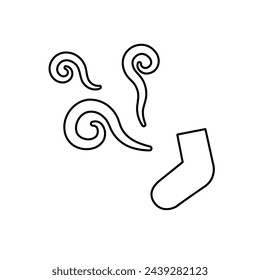 Bad socks. Vector illustration that is easy to edit.