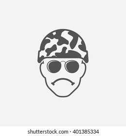 Bad soldier icon.