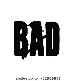 Bad stamp on white background