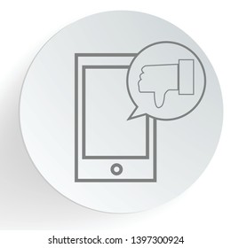 Bad Testimonial Icon Logo Design Element