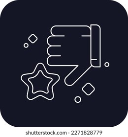 Bad value Feedback Icons with black filled outline style. Thin line icon related to feedback, rating, testimonials, quick response, satisfaction and more. Simple web icon. Vector illustration