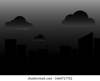 bad weather with black and white. Graphic Design. Vector