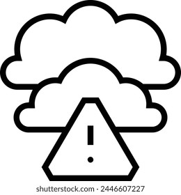 bad weather icon. Thin linear style design isolated on white background