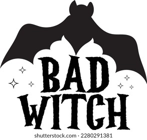 Bad Witch print ready design