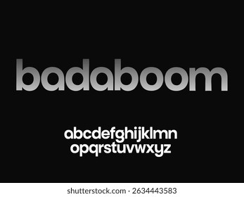 Style de police de calque d'Image vectorielle Badaboom