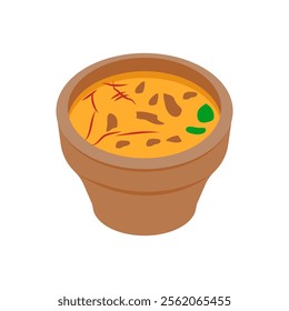 Badam Thandai, Diwali, Hindu, Indian Symbol Illustration