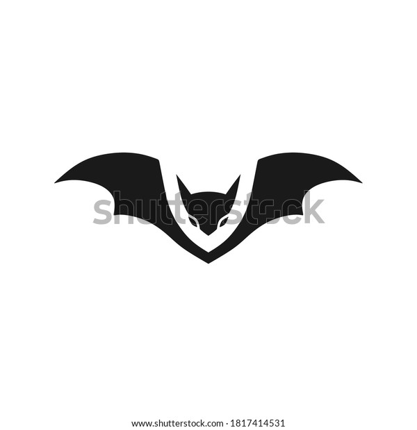 Badass Bat Logo Emblem Stock Vector (Royalty Free) 1817414531 ...