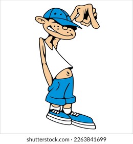 badboy en estilo de arte vector