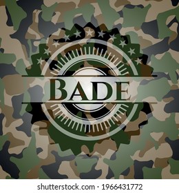 Bade camo emblem. Vector Illustration. Detailed. 