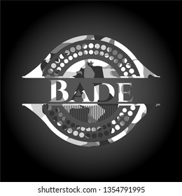 Bade grey camouflage emblem