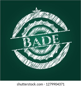Bade on blackboard