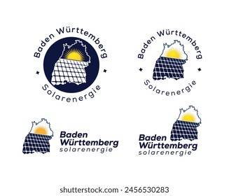 Baden Württemberg German solar energy logo icon