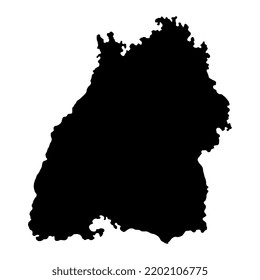 Baden wurttemberg state map. Vector illustration.