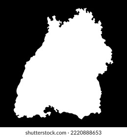 Baden wurttemberg state map. Vector illustration.