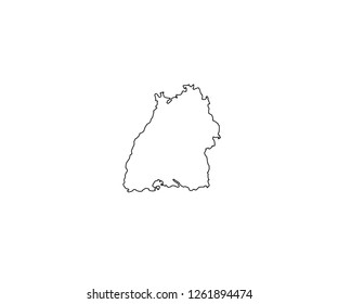 Baden-Wurttemberg  map State of Germany 