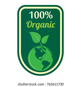 Badge Of 100% Organic