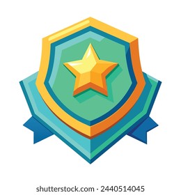 Ilustración vectorial de icono de forma de negocio 3d