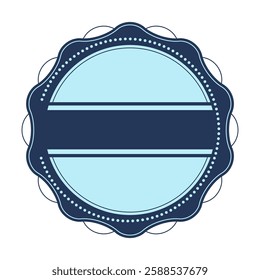 Badge abstract illustration. Winning award, prize or medal.