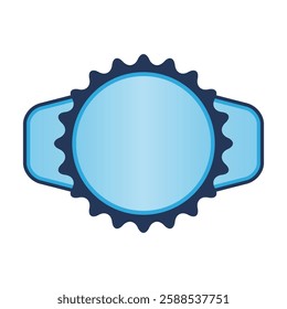 Badge abstract illustration. Winning award, prize or medal.