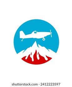 A badge of air tractor airplane. 