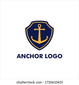 Badge anchor logo vector symbol design illustrator