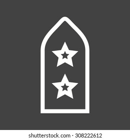 Badge, army, honor icon vector image. Can also be used for military. Suitable for use on web apps, mobile apps and print media.