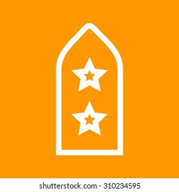 Badge, army, honor icon vector image. Can also be used for military. Suitable for use on web apps, mobile apps and print media.