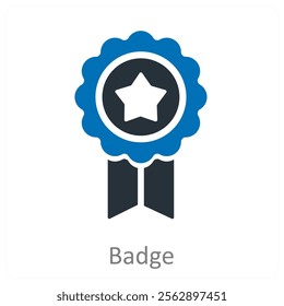 Badge and award icon concept