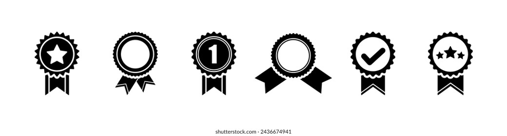 Badge award sign vector icon.
