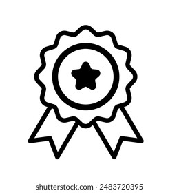 Badge, award - vector icon	