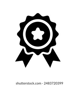 Badge, award - vector icon	