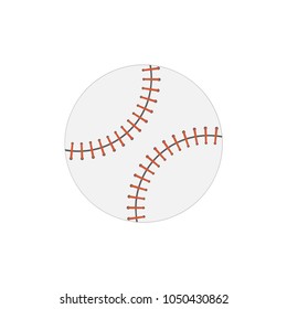 Badge of the baseball ball. Baseball sports concept. Vector illustration.