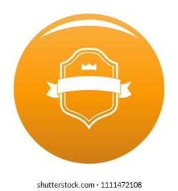 Badge best quality icon. Simple illustration of badge best quality vector icon for any design orange