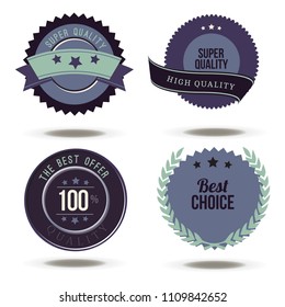 Badge best vector choice label stamp sticker price tag design sale isolated