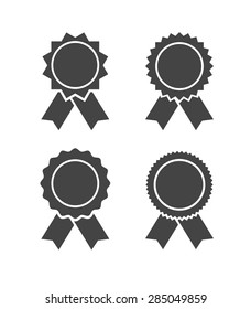 badge black icon - set