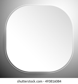 Badge, button shape with blank space. Background for your text, price, symbol.
