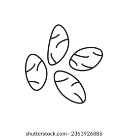 Badge chia seeds. Vector image, eps