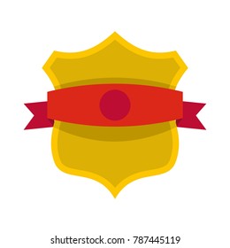 Badge classic icon. Flat illustration of badge classic vector icon isolated on white background