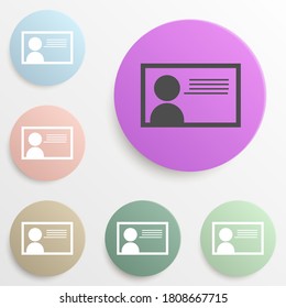 badge color set. Simple glyph, flat vector of web icons for ui and ux, website or mobile application