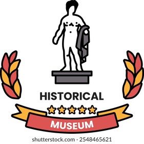 A badge in concept of Art Museum