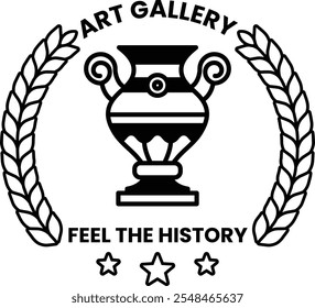 A badge in concept of Art Museum