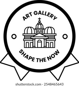 A badge in concept of Art Museum