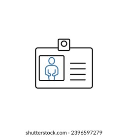 badge concept line icon. Simple element illustration.badge concept outline symbol design.