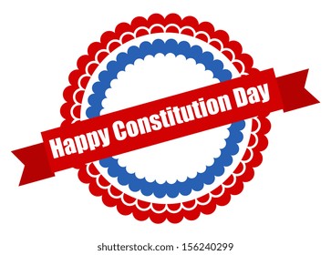 Badge - Constitution Day Vector Illustration