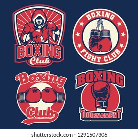 badge design of boxing