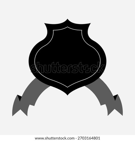 Badge Design featuring a sophisticated Ribbon to symbolize accomplishment