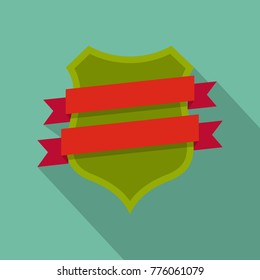 Badge design icon. Flat illustration of badge design vector icon for web