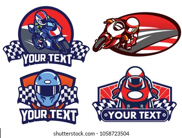badge design motorcycle race