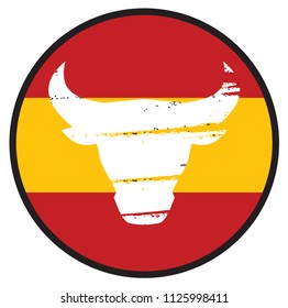 Badge Design for Running of The Bulls