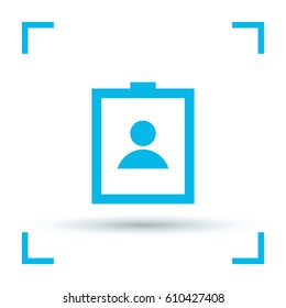 badge document line vector icon